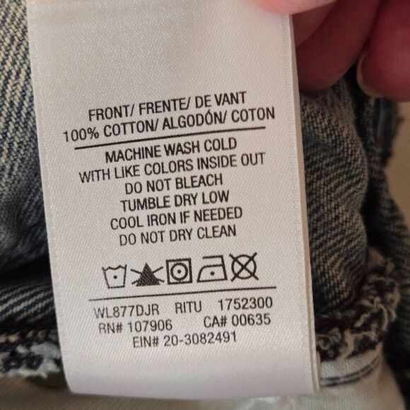 Hudson Womens Button Fly Distressed Raw Hem Sloane Denim Skirt Light Wash Sz 26 - Picture 8 of 11